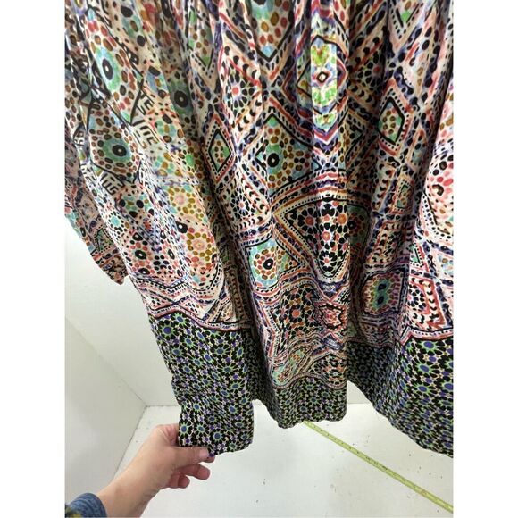 Maeve Anthropologie Tiled Amethyst Smocked Dress Size S - Picture 4 of 8